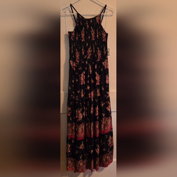 NWT | Angie | Women's Boho Smocked Floral Maxi Dress | Size: M - Picture 3 of 14